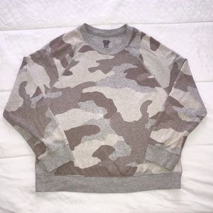 Aerie camo crew neck
